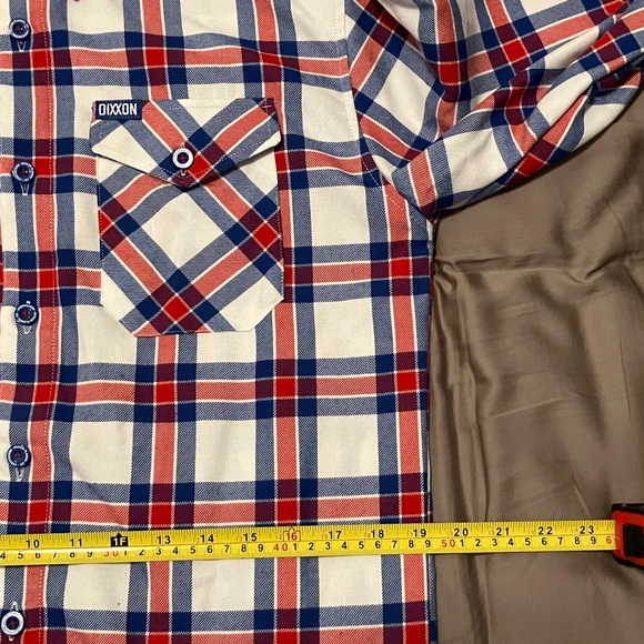 Dixon Red and Blue Plaid Shirt sz M - Picture 4 of 7
